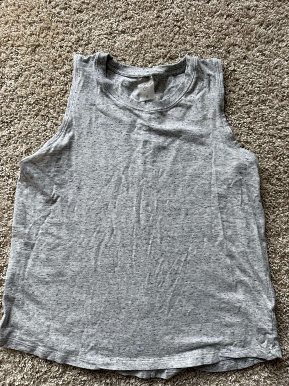 CALIA Heather Gray Sleeveless Scoop Tank